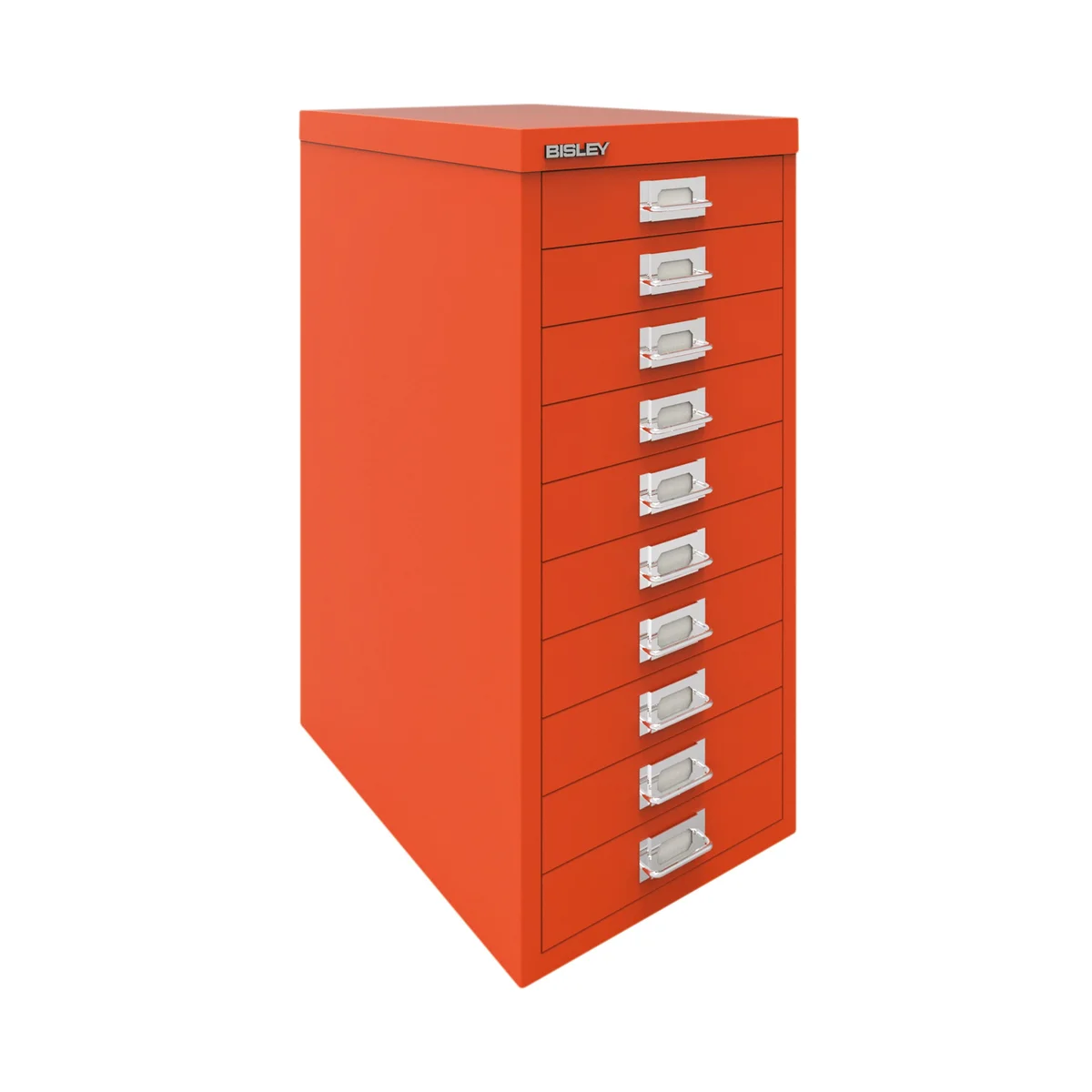 Bisley 10 Multidrawer Cabinet 279x380x590mm Mandarin BY78746 - Image 3