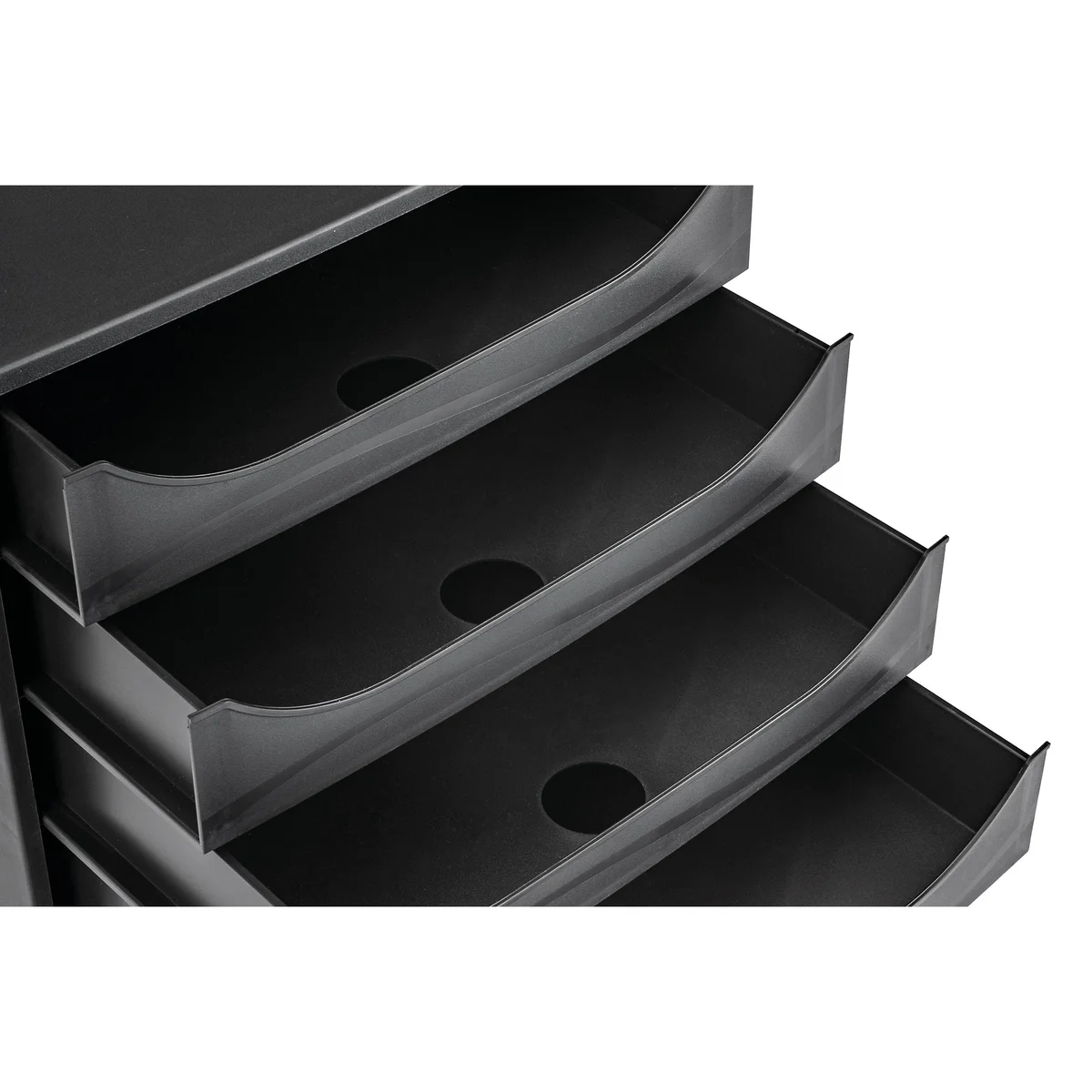 Contour Ergonomics 4 Drawer Set Black CE06114 - Image 3