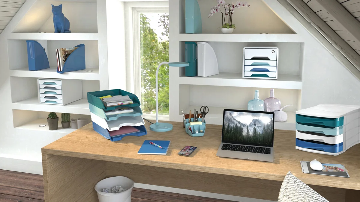 Riviera by CEP 4 Drawer Desktop Unit Multicoloured 1003940511 - Image 2