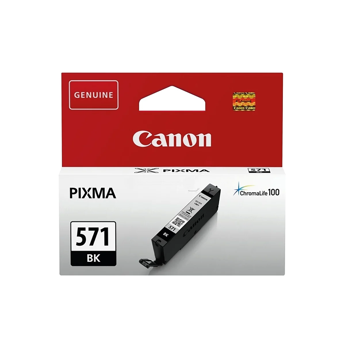 Canon CLI-571BK Ink Cartridge Black 0385C001 - Image 2
