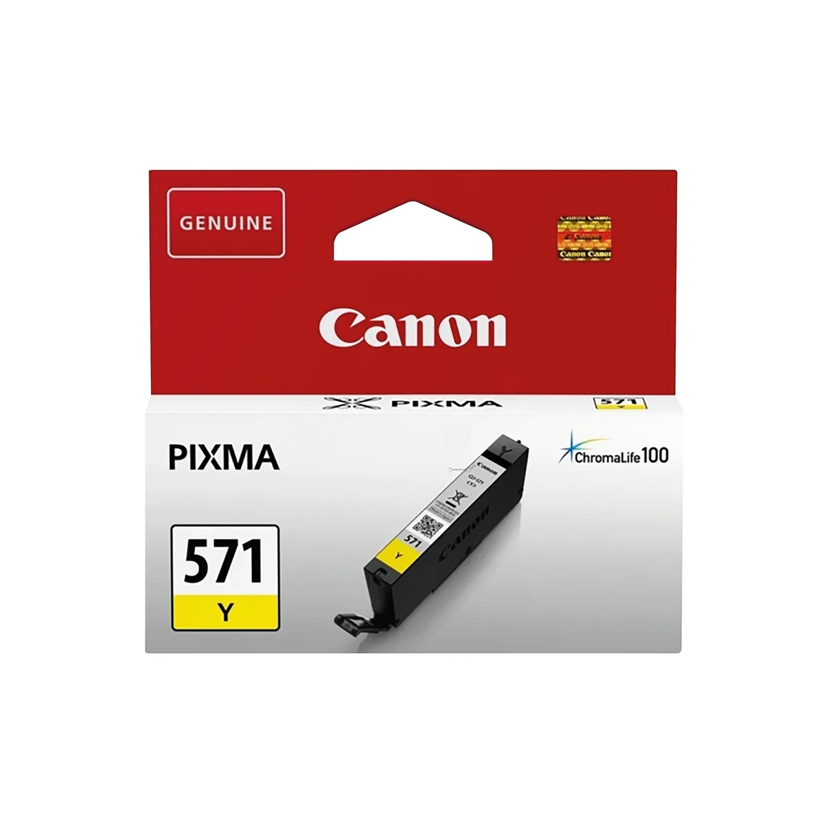 Canon CLI-571Y Ink Cartridge Yellow 0388C001 - Image 2