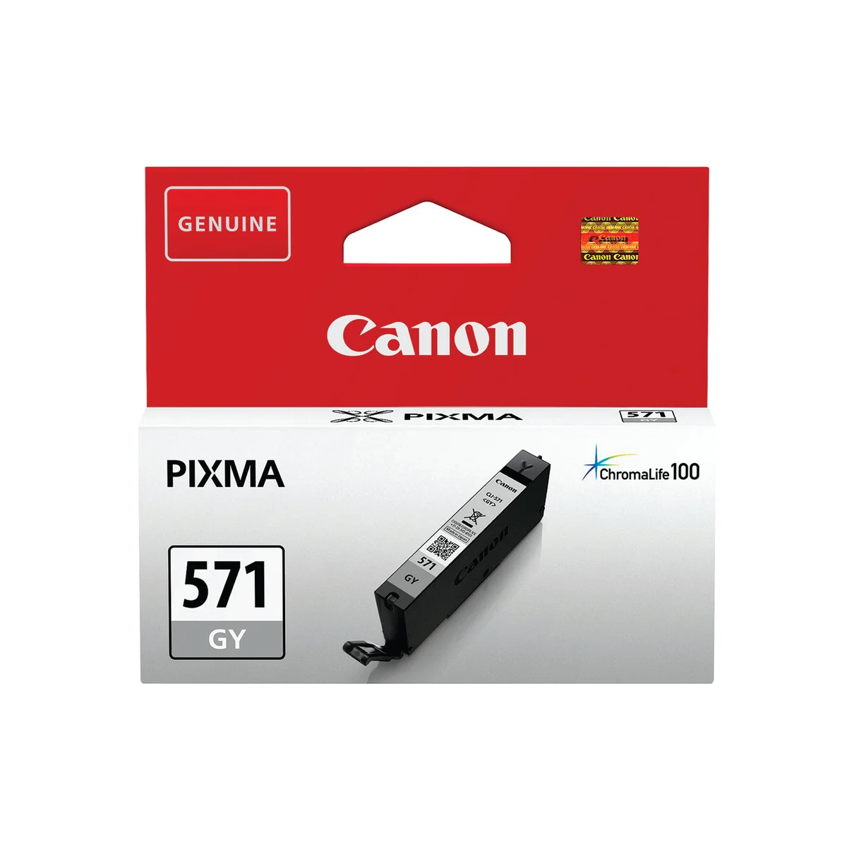 Canon CLI-571GY Ink Cartridge Grey 0389C001 - Image 3