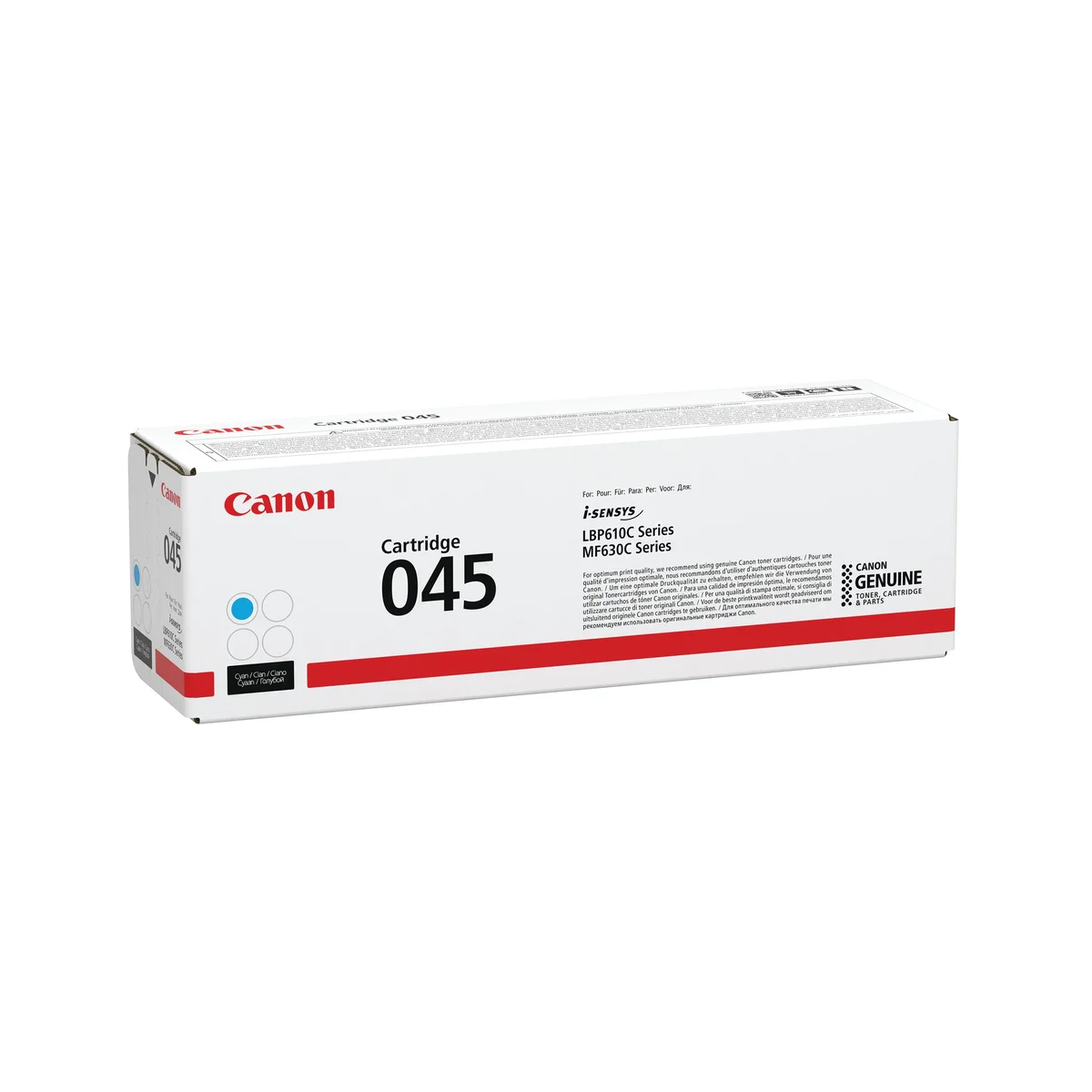 Canon 045C Toner Cartridge Cyan 1241C002 - Image 2