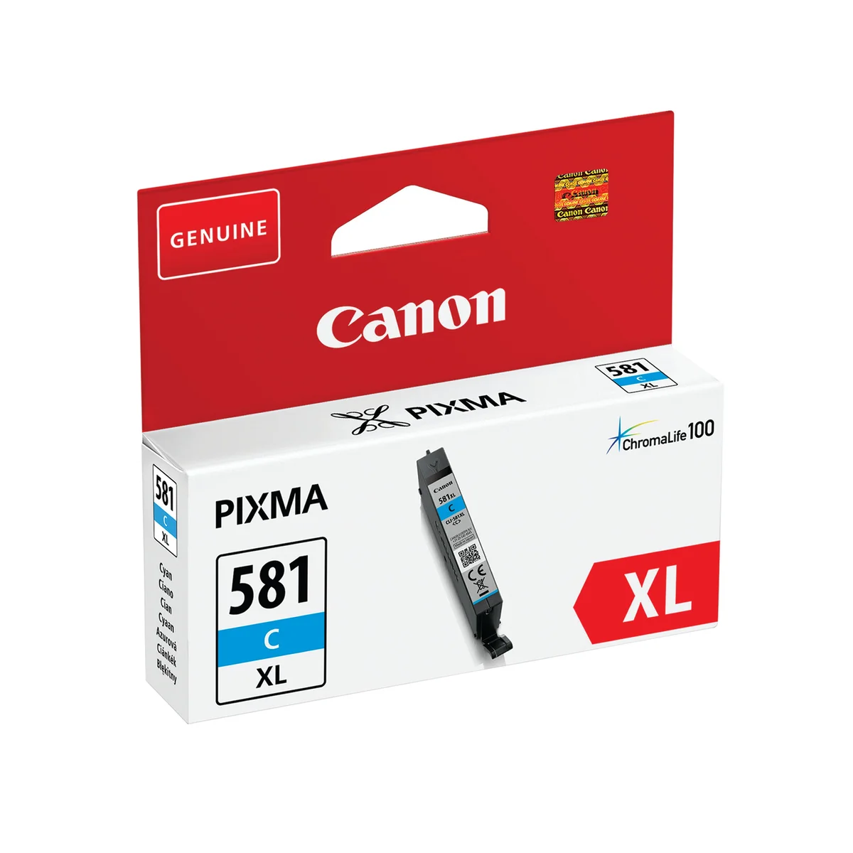 Canon CLI-581XL Ink Cartridge High Yield Cyan 2049C001 - Image 2