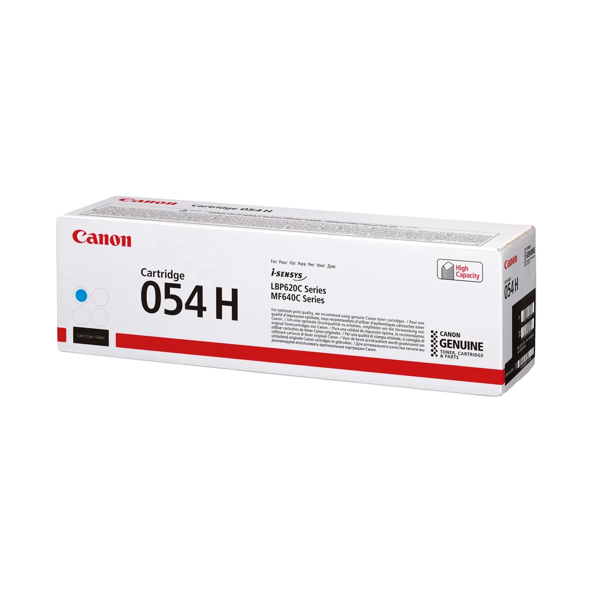 Canon 054H Toner Cartridge High Yield Cyan 3027C002 - Image 1