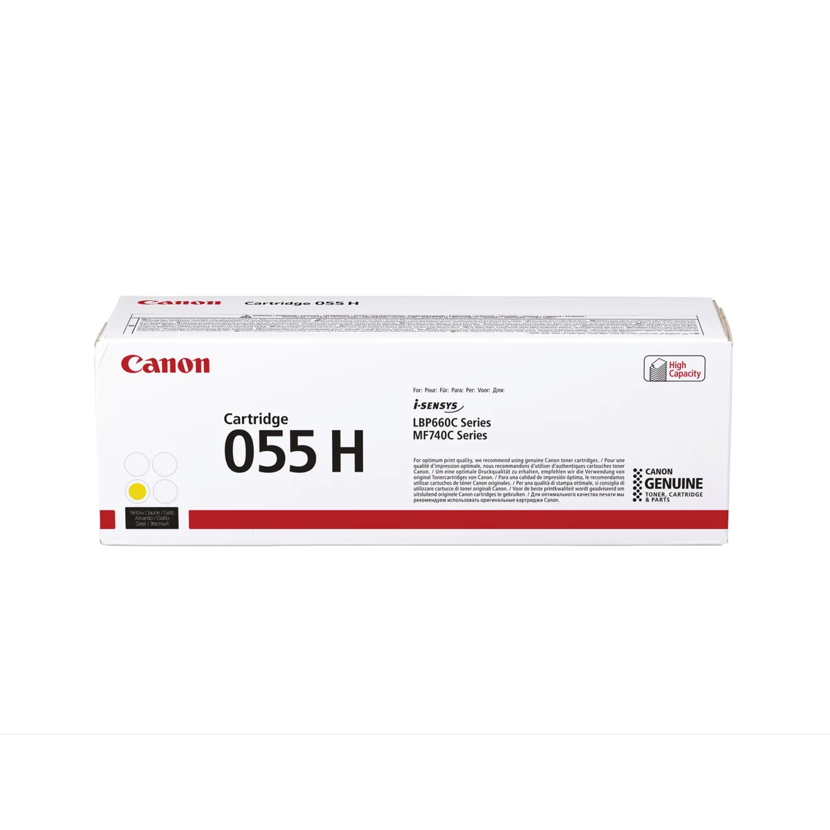 Canon 055H Toner Cartridge High Yield Yellow 3017C002 - Image 2