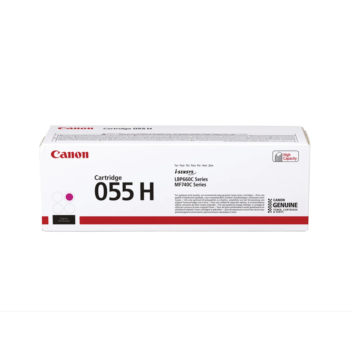 Canon 055H Toner Cartridge High Yield Magenta 3018C002 - Image 2