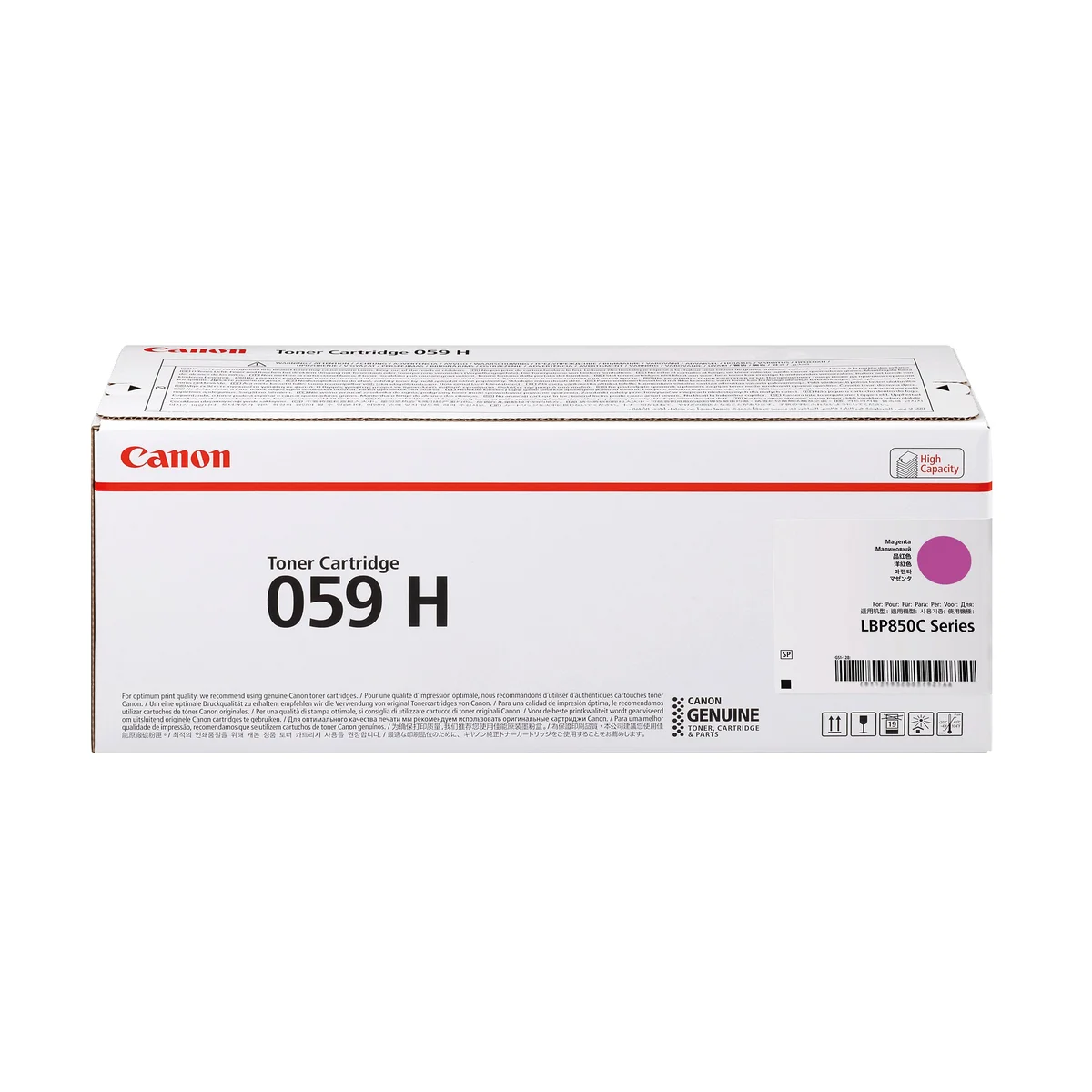 Canon 059H Toner Cartridge High Yield Magenta 3625C001 - Image 1