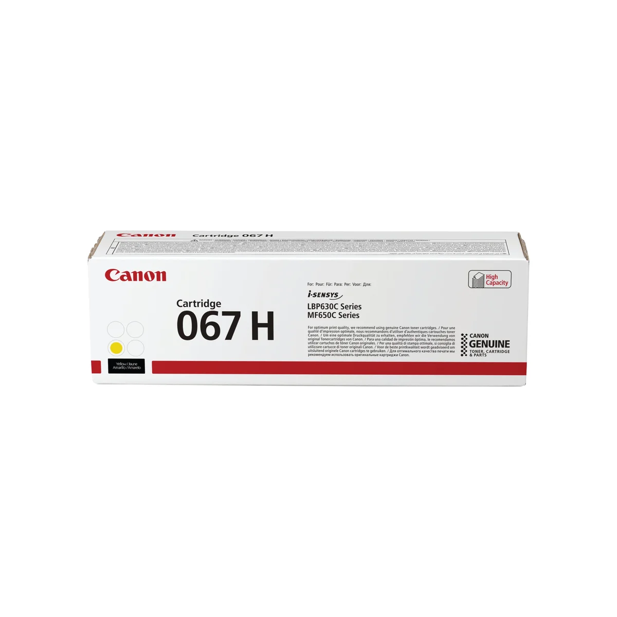 Canon 067H Toner Cartridge High Yield Yellow 5103C002 - Image 1