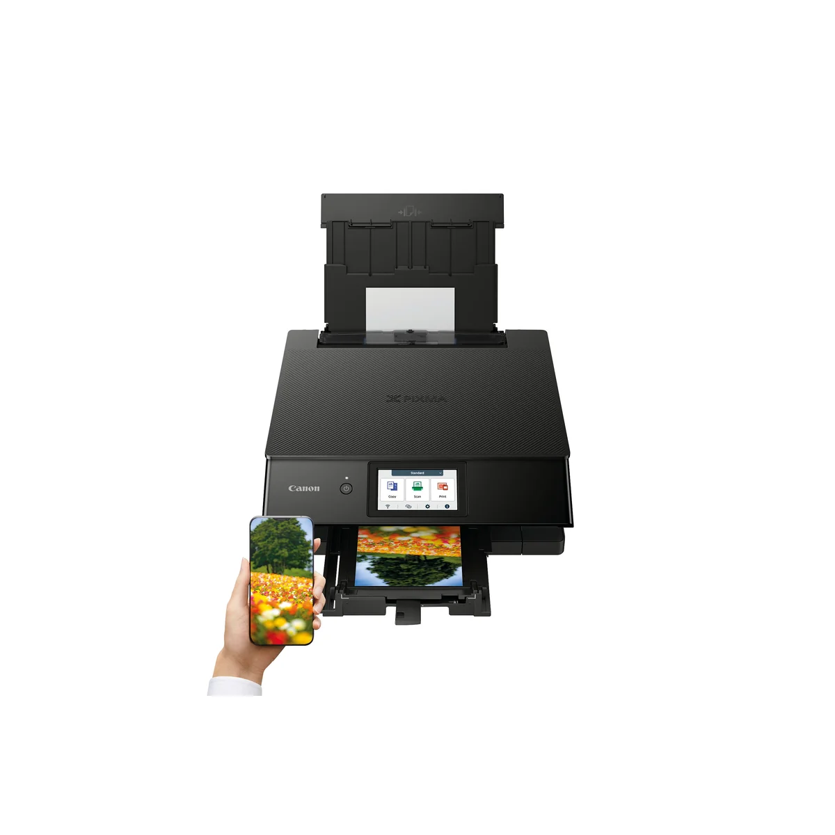 Canon PIXMA TS8750 A4 3-in-1 Wireless Colour Inkjet Printer TS8750 BK - Image 3