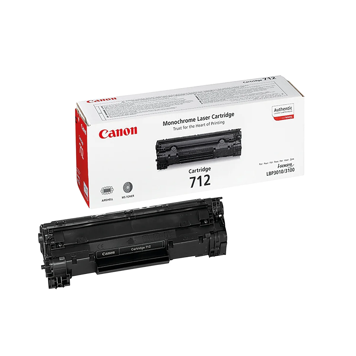 Canon 712 Toner Cartridge Black 1870B002 - Image 2