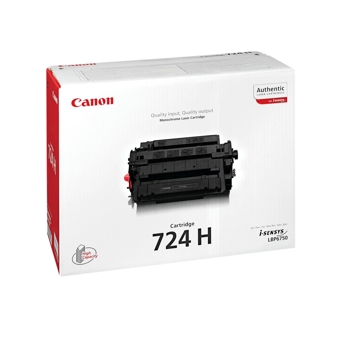 Canon 724H Toner Cartridge High Yield Black 3482B002 - Image 3