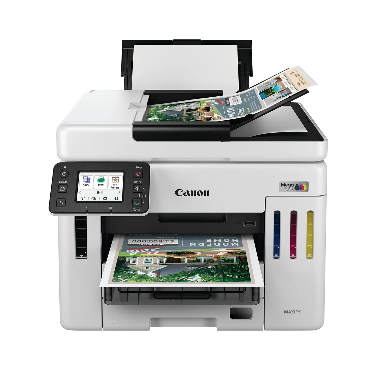 Canon MAXIFY GX7150 Wireless 4-in-1 Refillable MegaTank Colour Inkjet Printer 6880C032 - Image 2
