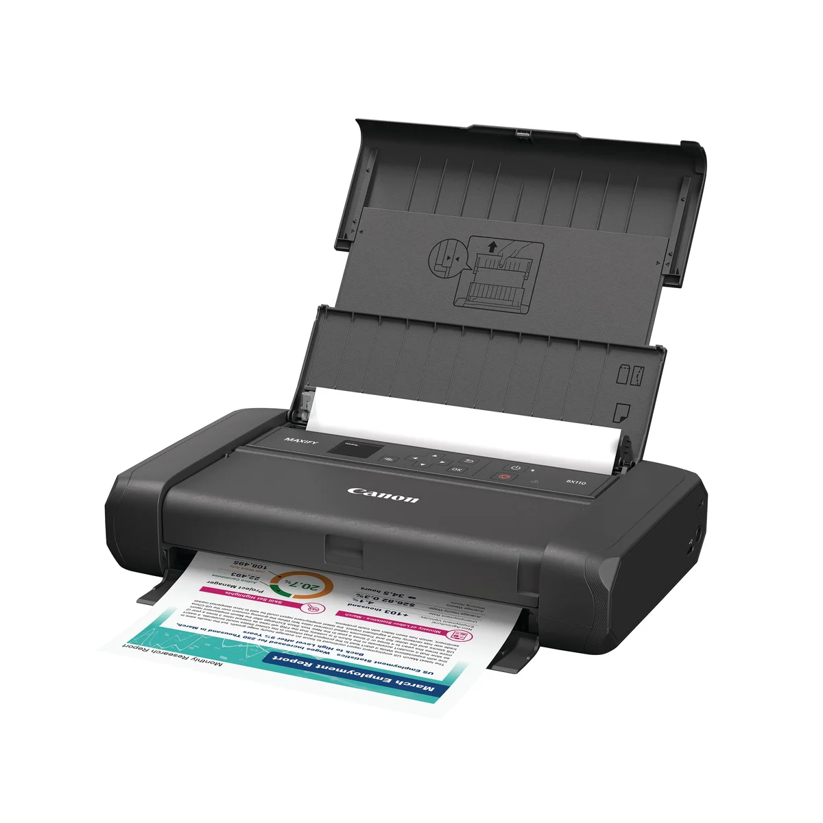 Canon MAXIFY BX110 Wireless Portable Colour Inkjet Printer with Battery 7069C042 - Image 2