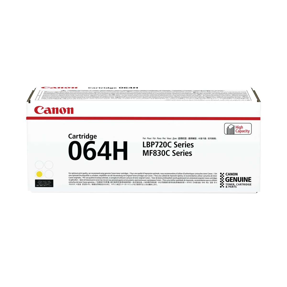Canon 064H Toner Cartridge High Yield Yellow 4932C001 - Image 1