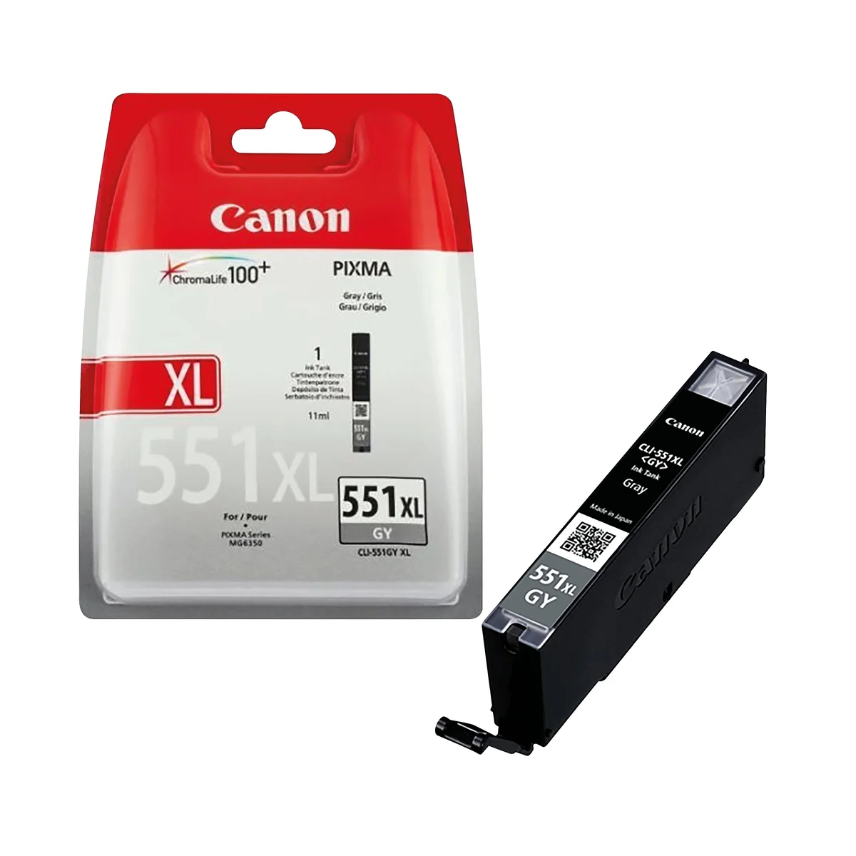 Canon CLI-551XL Ink Cartridge High Yield Grey 6447B001 - Image 2