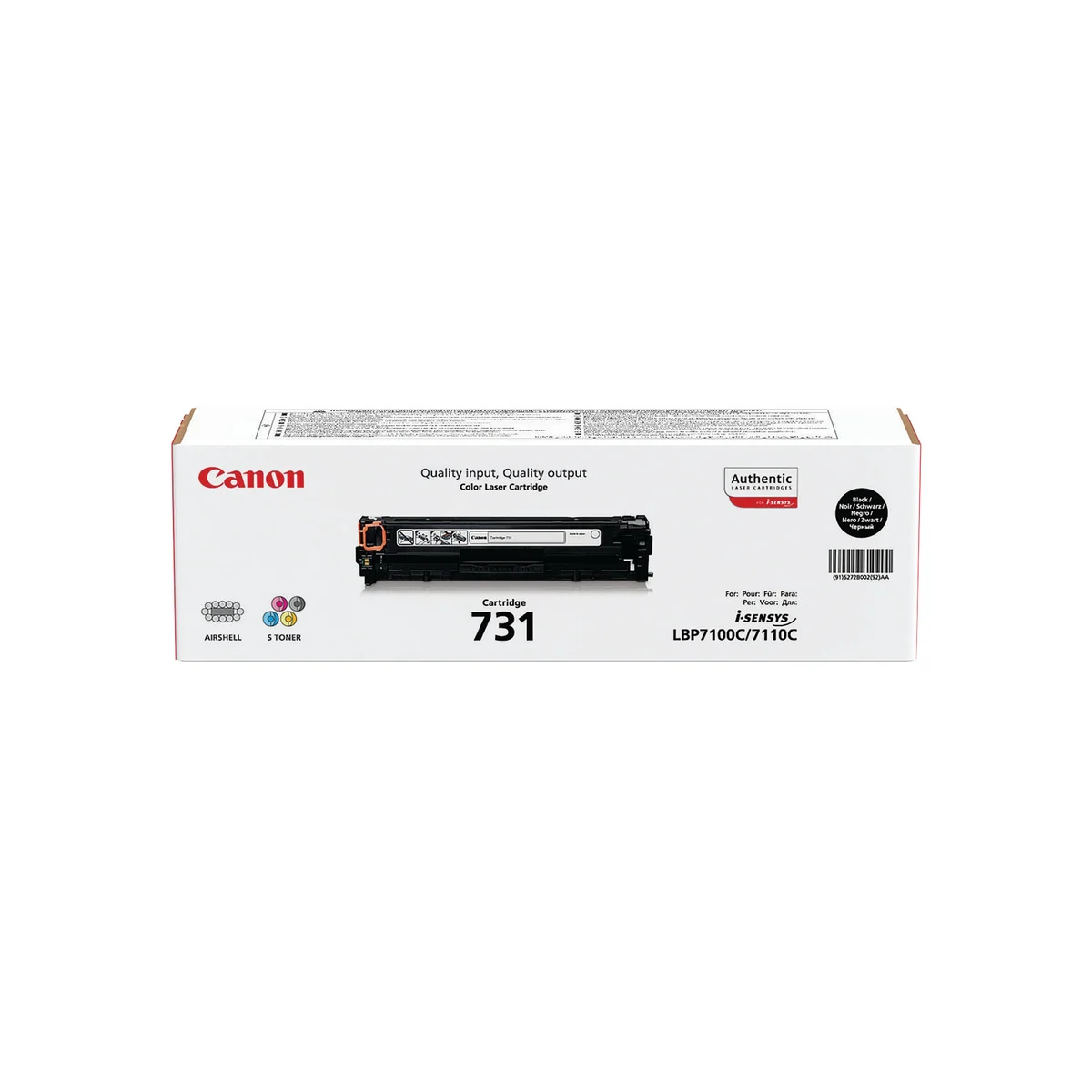 Canon 731BK Toner Cartridge Black 6272B002