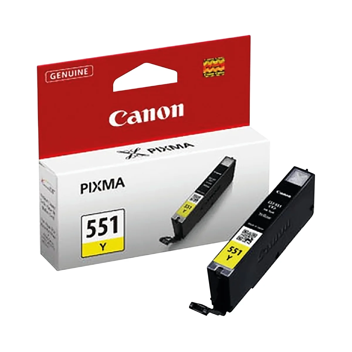 Canon CLI-551Y Ink Cartridge Yellow 6511B001 - Image 2