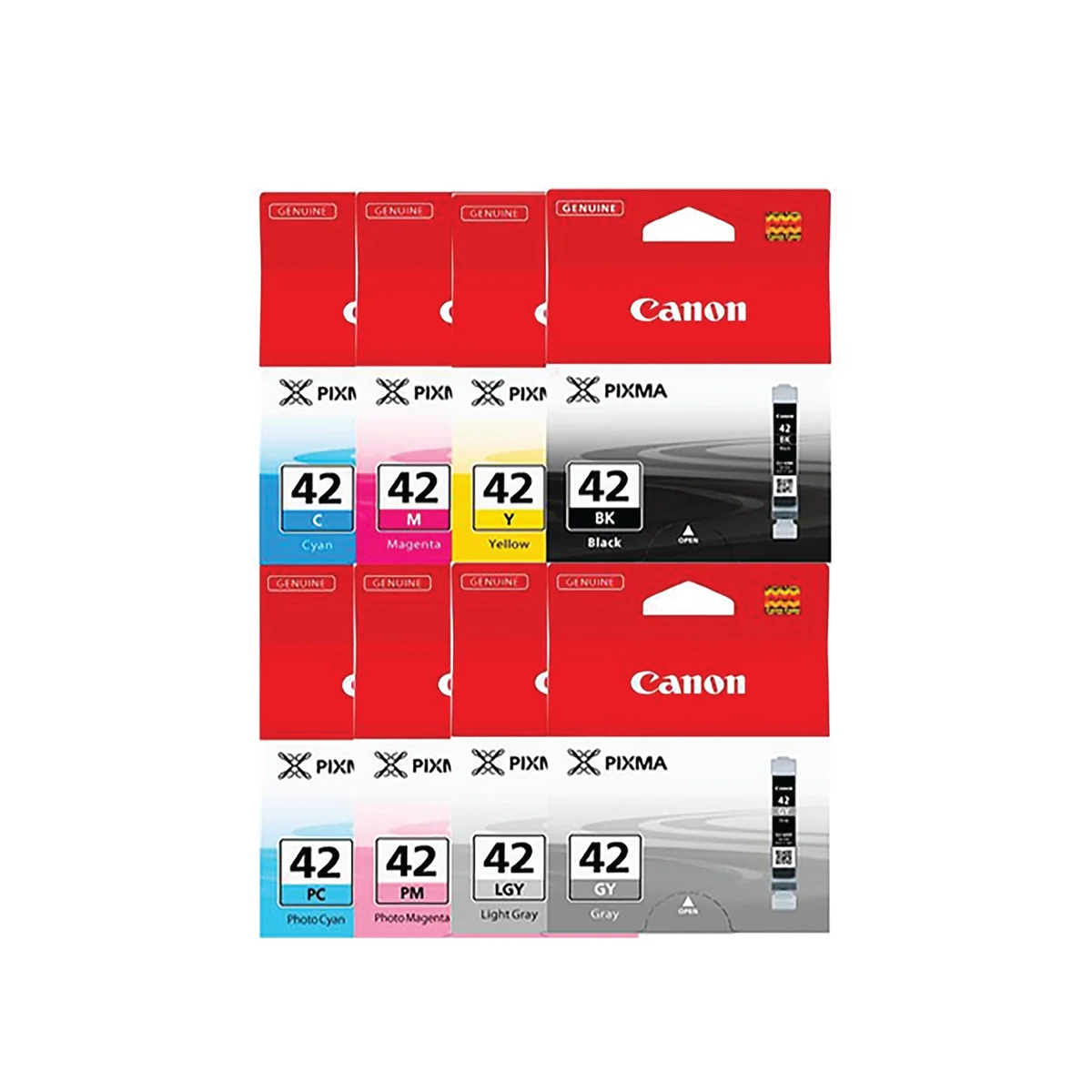 Canon CLI-42 Ink Cartridges CMYK/GY/LGY/PC/PM Multipack 6384B010 - Image 3