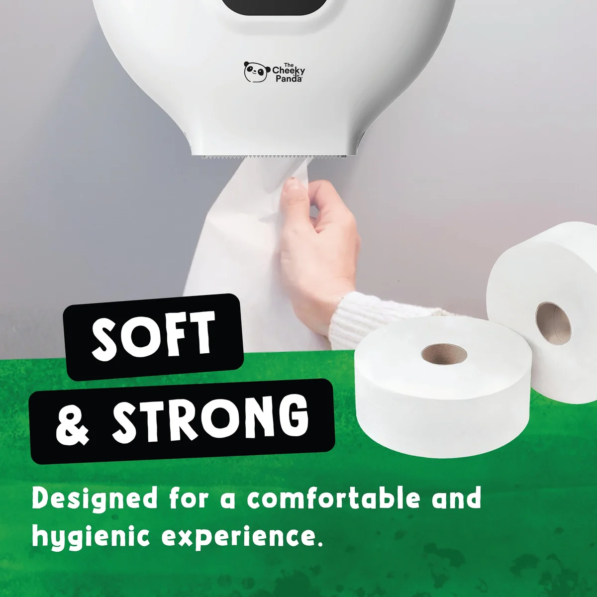 Cheeky Panda 2-Ply Maxi Jumbo Toilet Roll 300m (Pack of 6) PFMAXJRL6 - Image 3