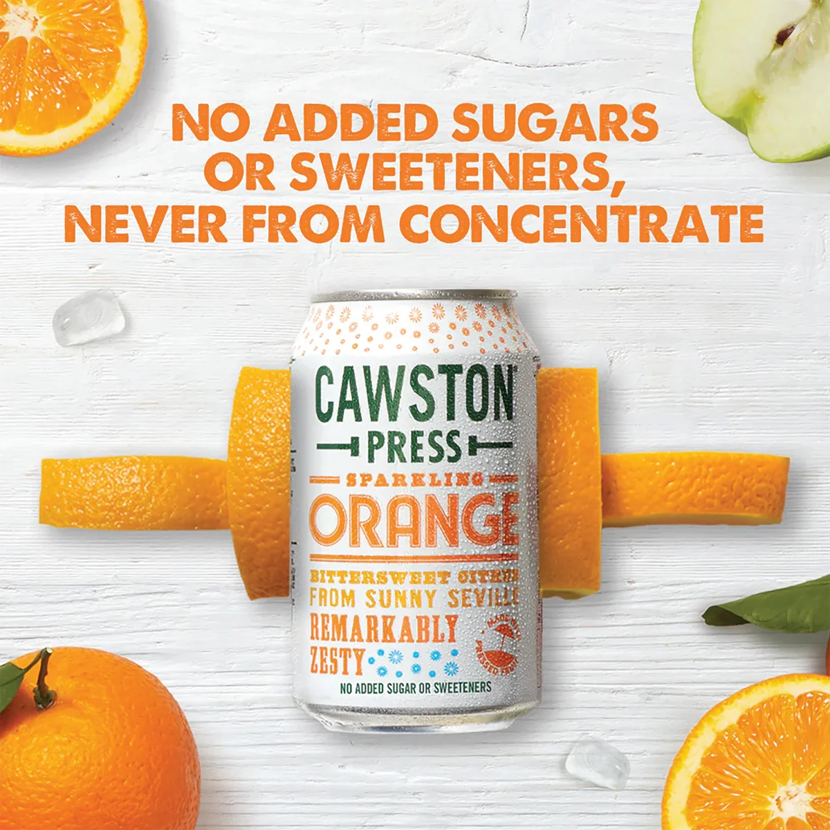 Cawston Press Sparkling Orange Soft Drink 330ml��� Can (Pack of 24) CANS113 - Image 3