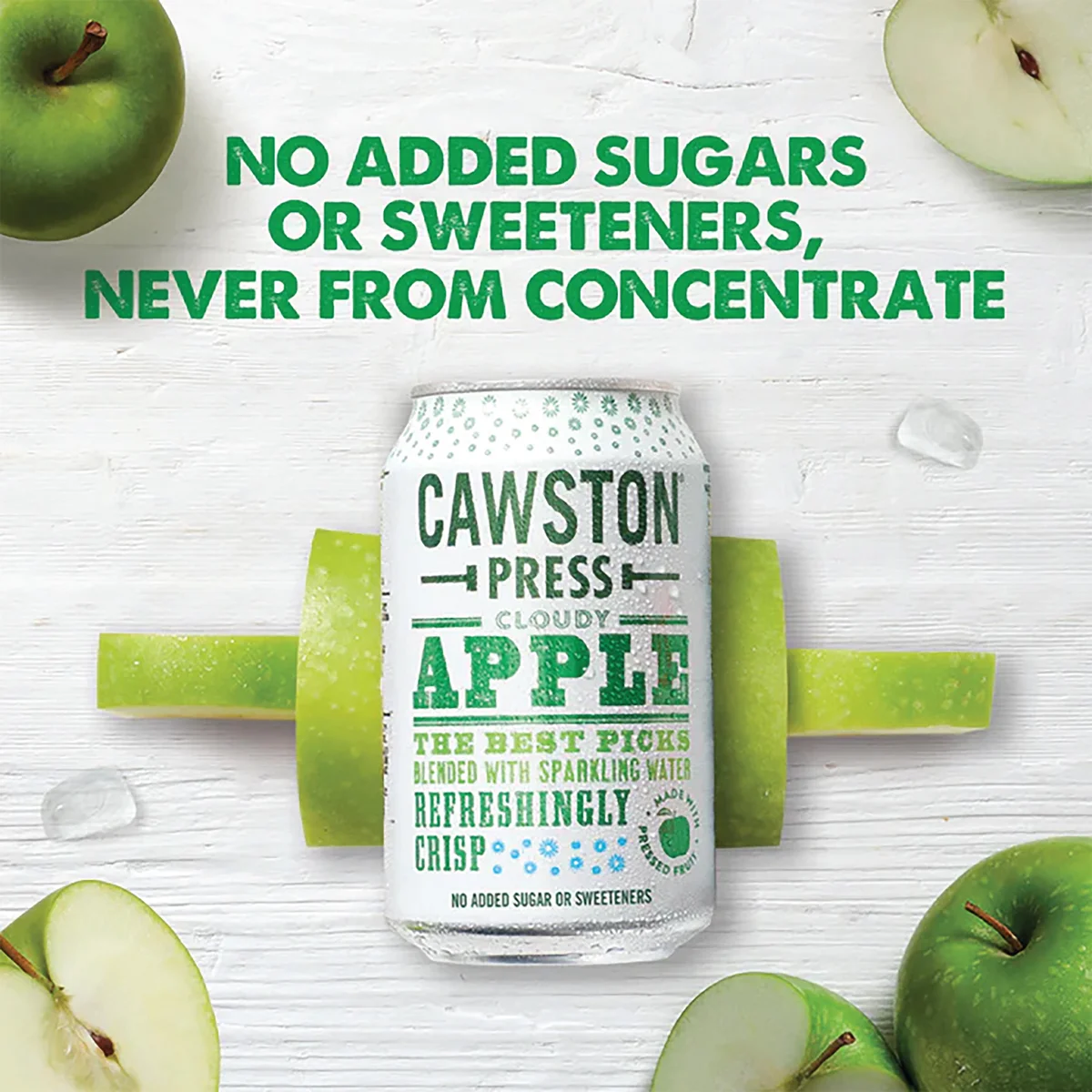 Cawston Press Sparkling Cloudy Apple Soft Drink 330ml Can (Pack of 24) CANS101 - Image 3