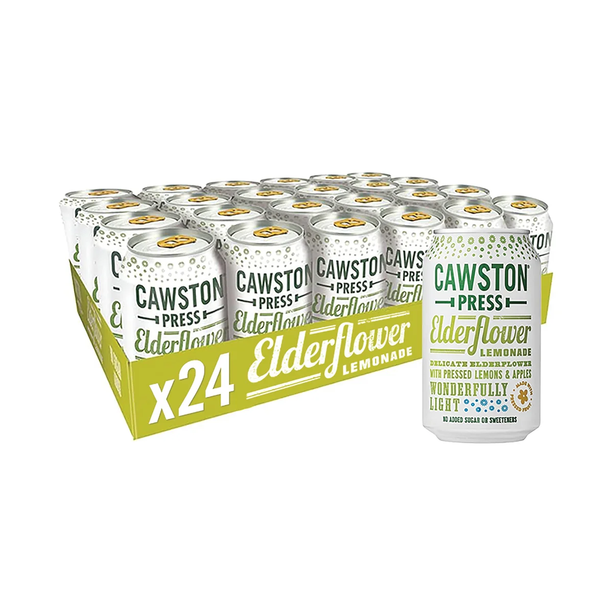 Cawston Press Elderflower Lemonade Soft Drink 330ml Can (Pack of 24) CANS103 - Image 2