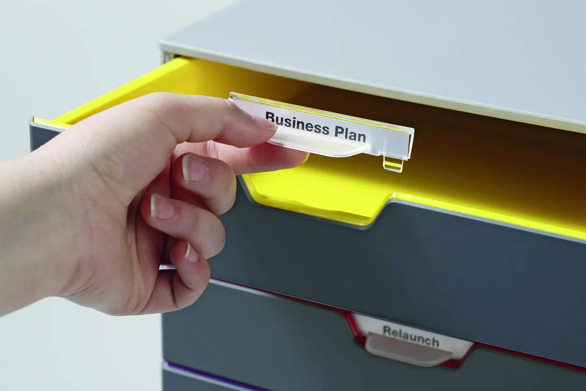 Durable VARICOLOR Desktop Organiser 5 Drawer Colour Coded Modular Storage A4+ 760527 - Image 4