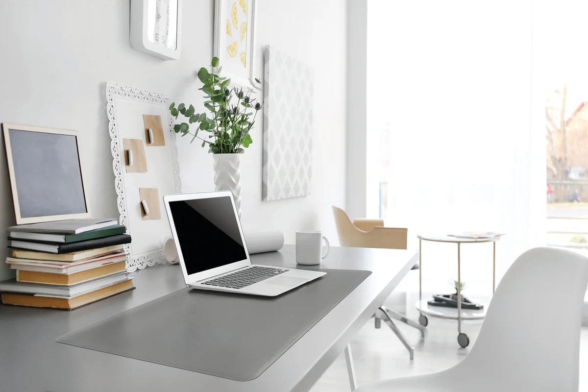 Durable Smooth Non-Slip Desk Mat 65x52cm Grey 710310 - Image 2