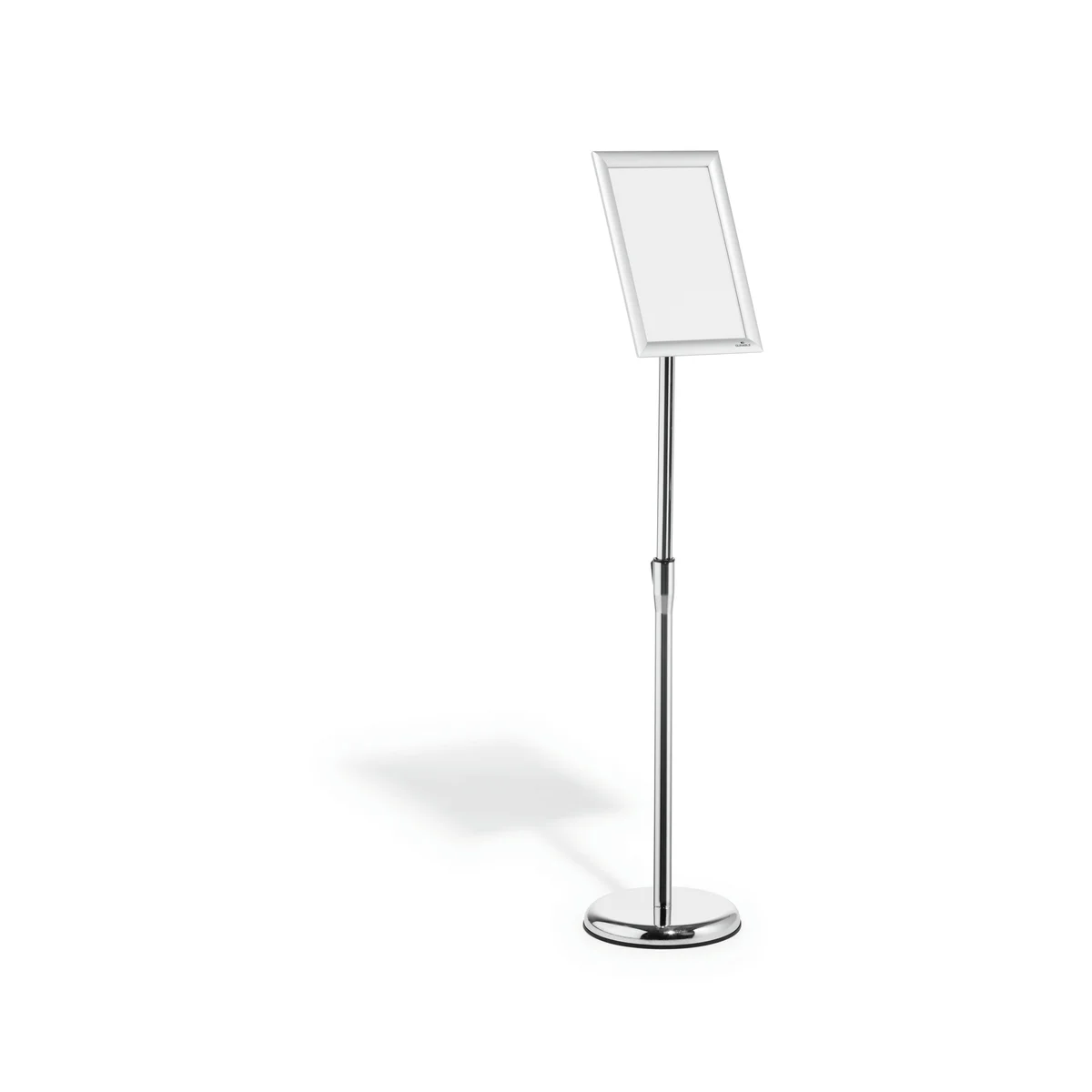 Durable Floor Infostand With Aluminium Snap Frame A4 Silver 479823 - Image 1