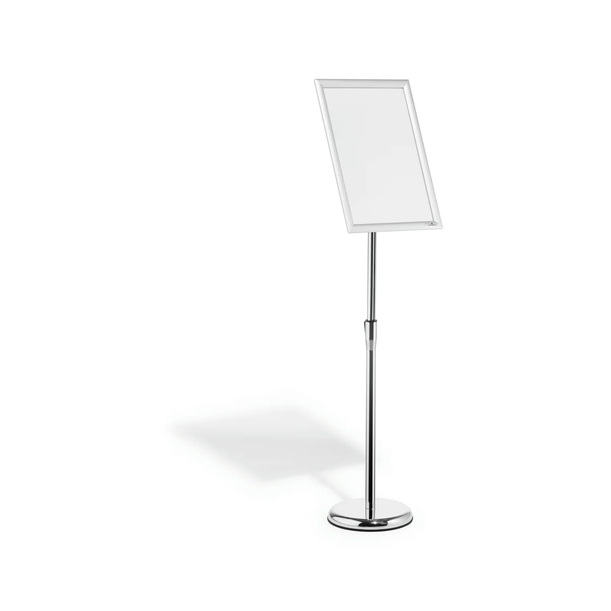 Durable Floor Infostand With Aluminium Snap Frame A3 Silver 479923 - Image 1