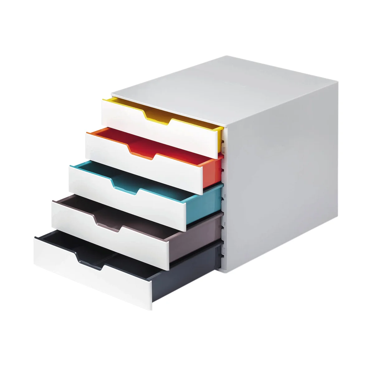 Durable VARICOLOR Desktop Organiser 5 Drawer Colour Coded Modular Storage A4+ 762527 - Image 3