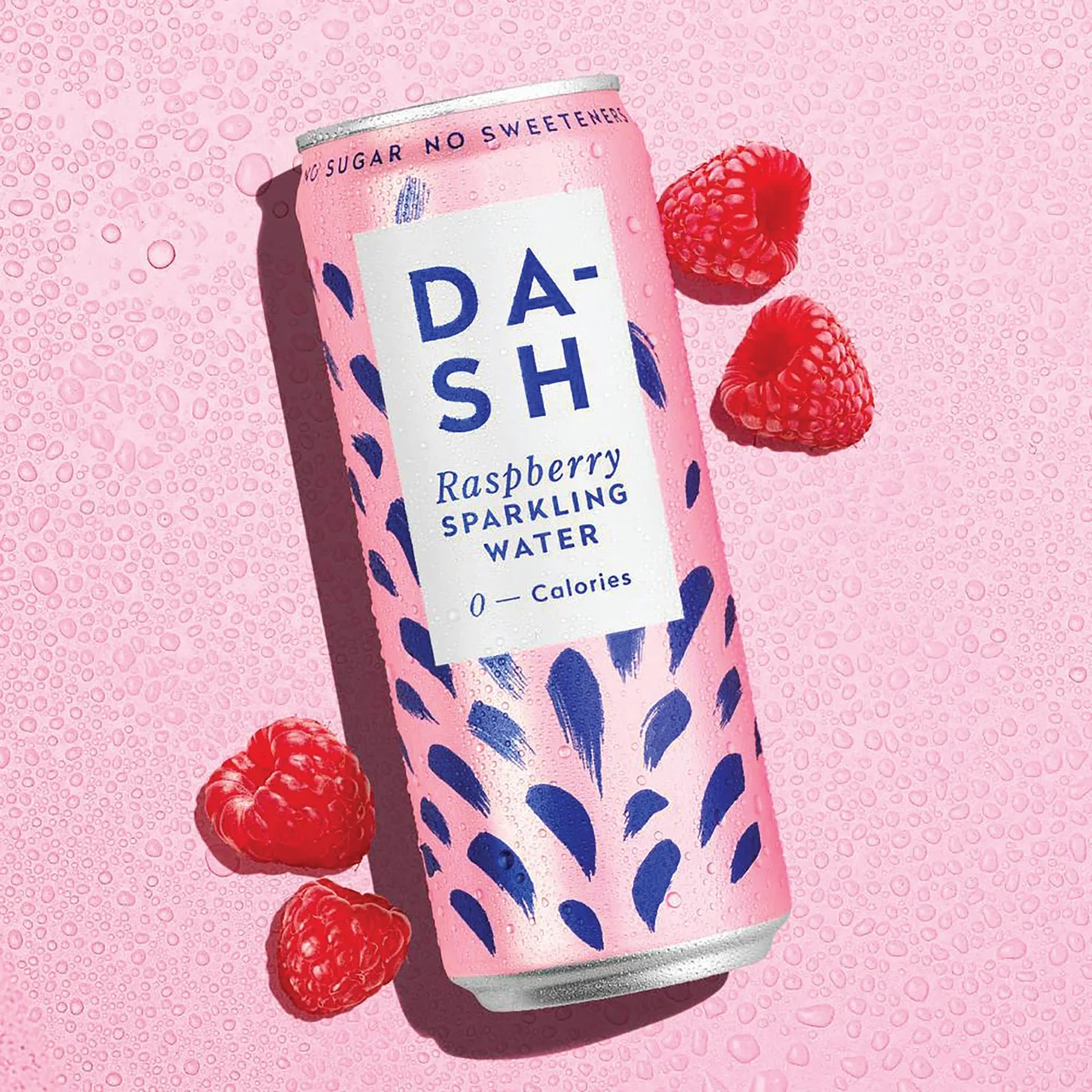 Dash Water Sparkling Water Raspberry 330ml Can (Pack of 12) DBL005 - Image 2