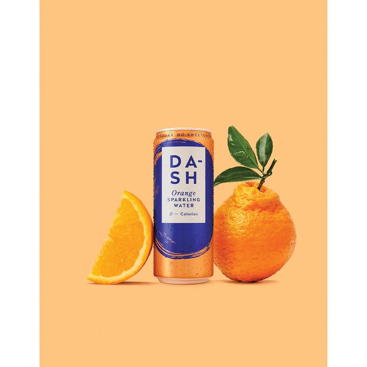 Dash Water Sparkling Water Orange 330ml Can (Pack of 12) DBL009 - Image 3