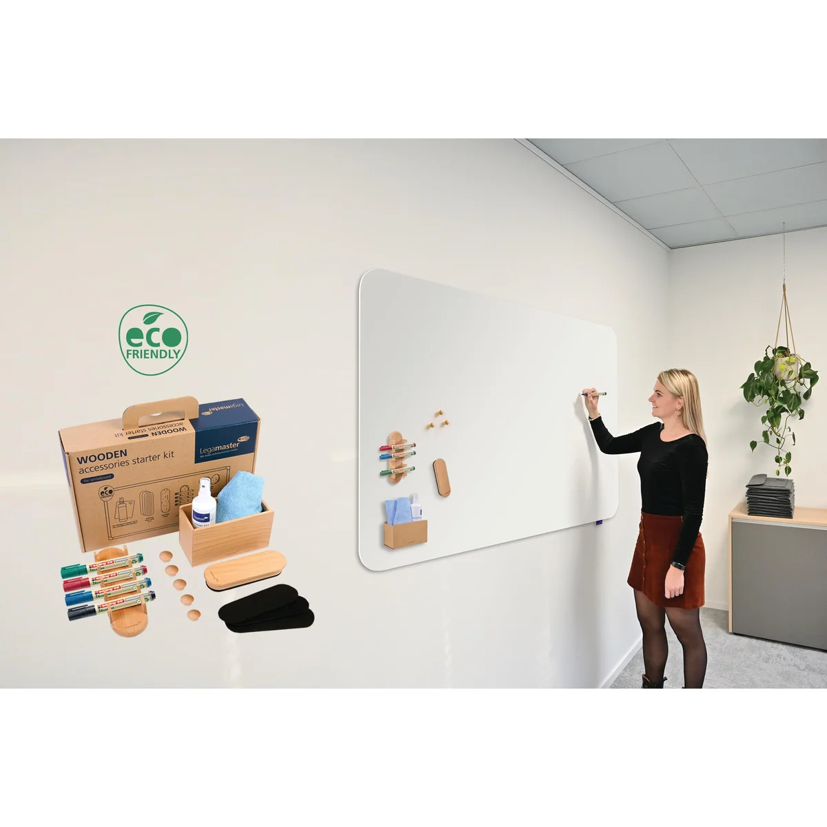 Legamaster Wooden Whiteboard Accessory Set 17-Piece 7-125600 - Image 2