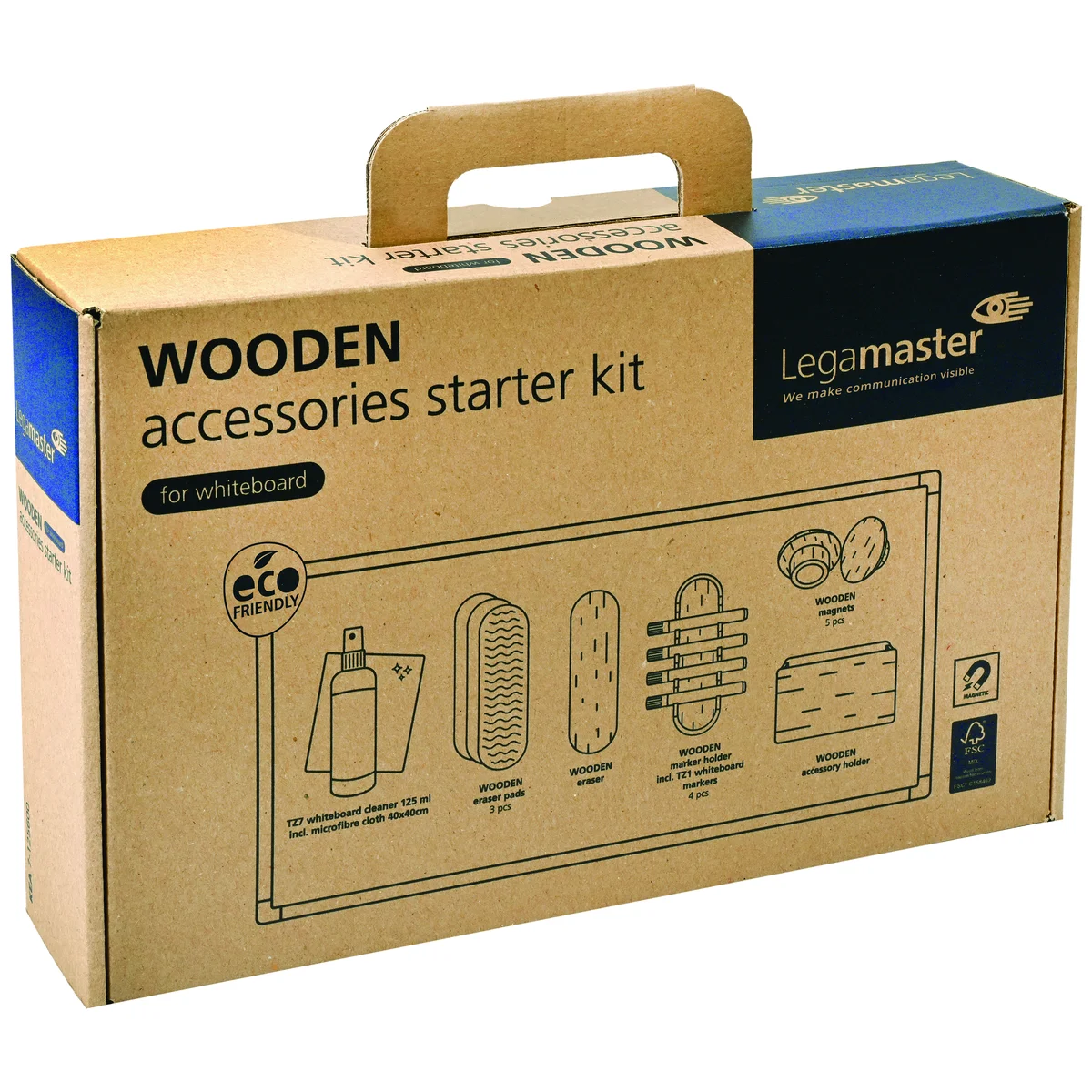 Legamaster Wooden Whiteboard Accessory Set 17-Piece 7-125600 - Image 4