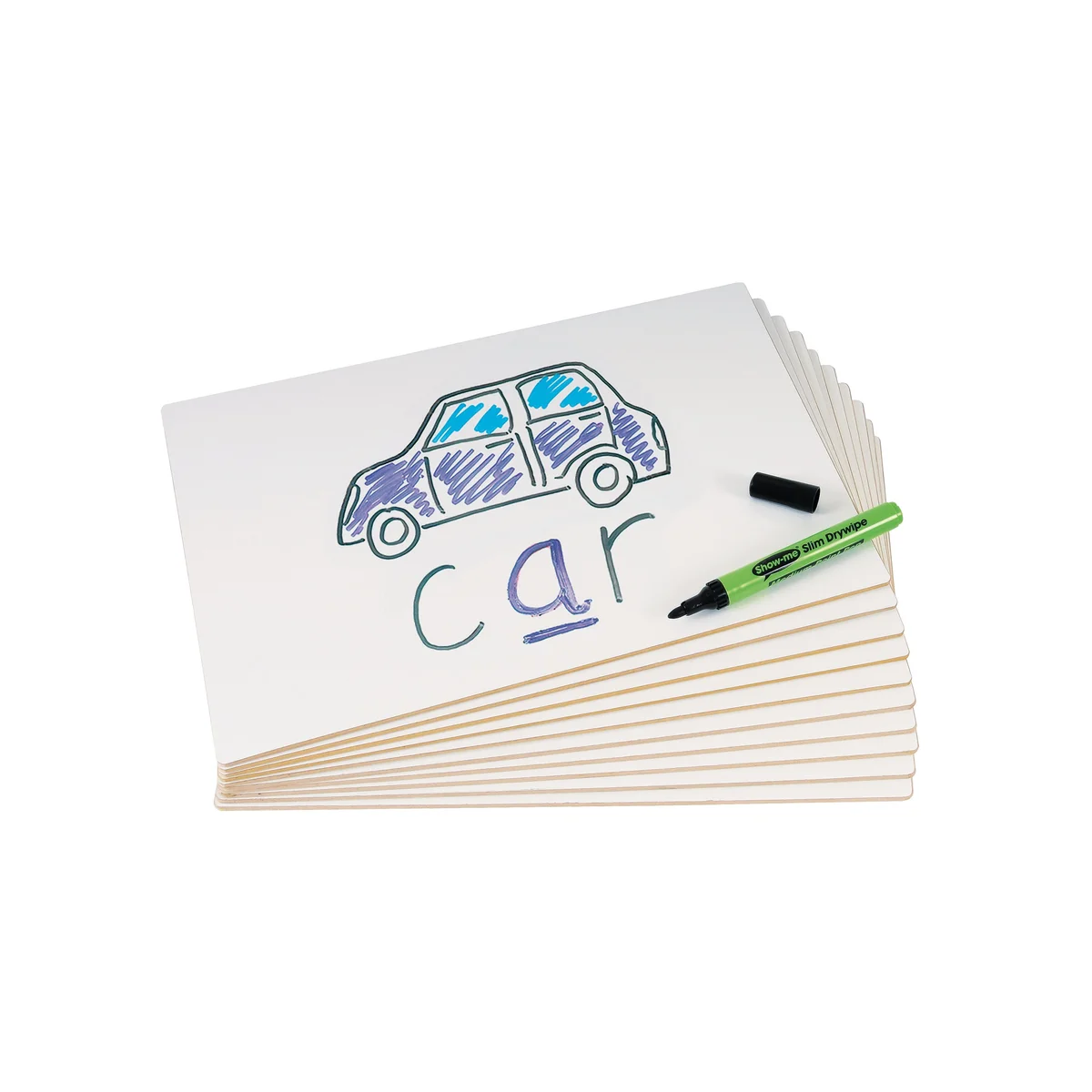Show-me MDF Whiteboard Plain (10 Pack) PFB10 - Image 1