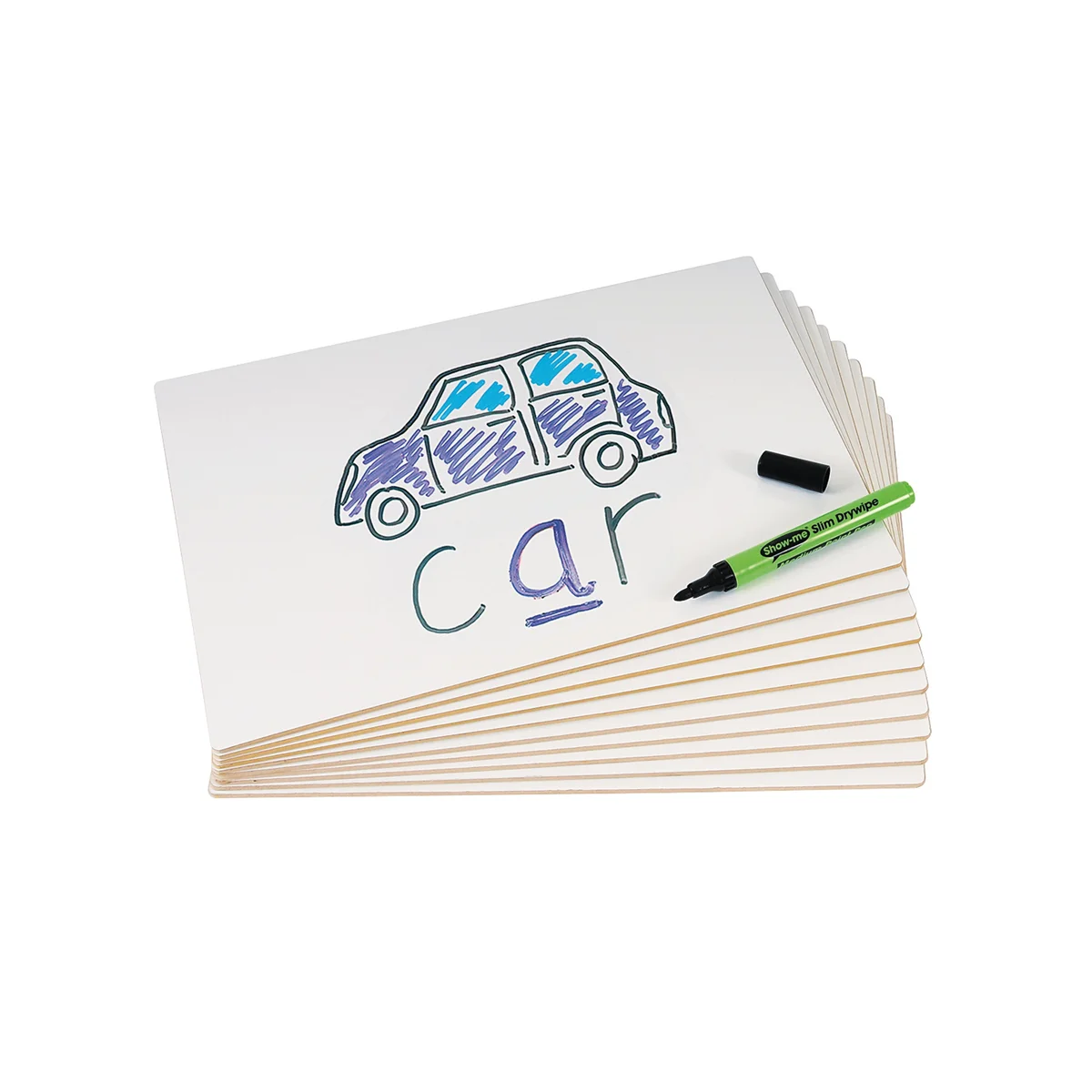 Show-me Rigid Whiteboard A4 Plain (30 Pack) PFB30 - Image 2