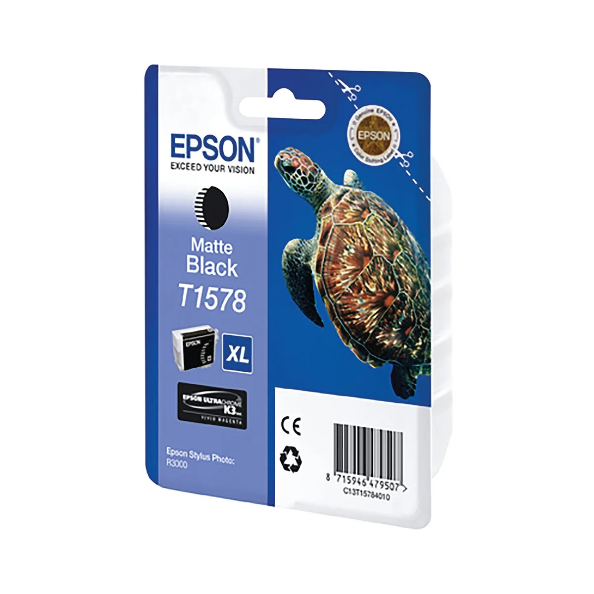 Epson T1578 Turtle UltraChrome Ink Cartridge High Yield Matte Black C13T15784N10 - Image 2
