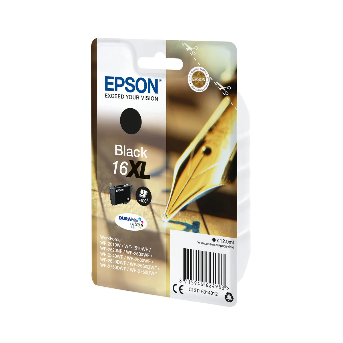 Epson 16XL Pen and Crossword DURABrite Ultra Ink Cartridge High Yield Black C13T16314012 - Image 2