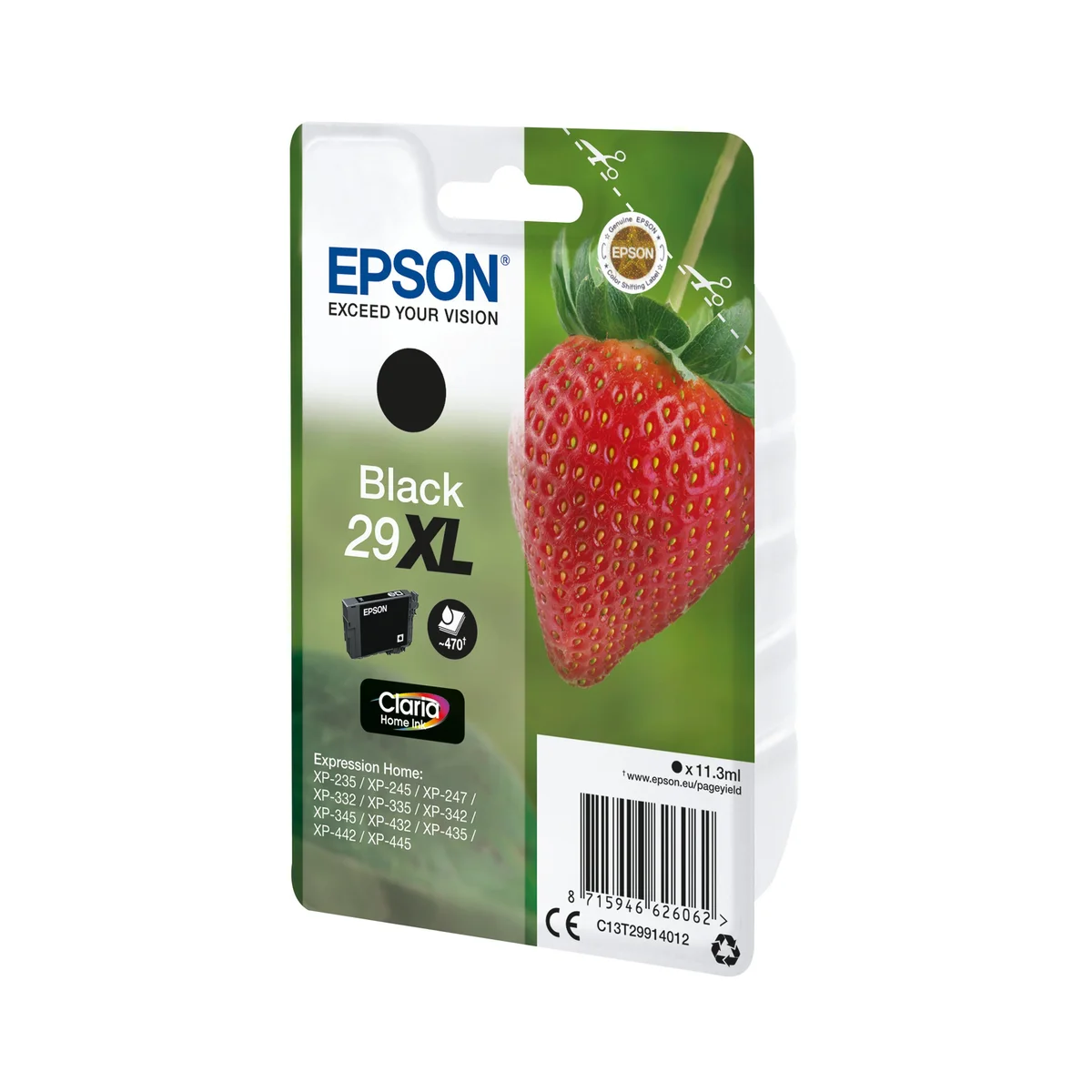 Epson 29XL Strawberry Claria Home Ink Cartridge High Yield Black C13T29914012 - Image 2