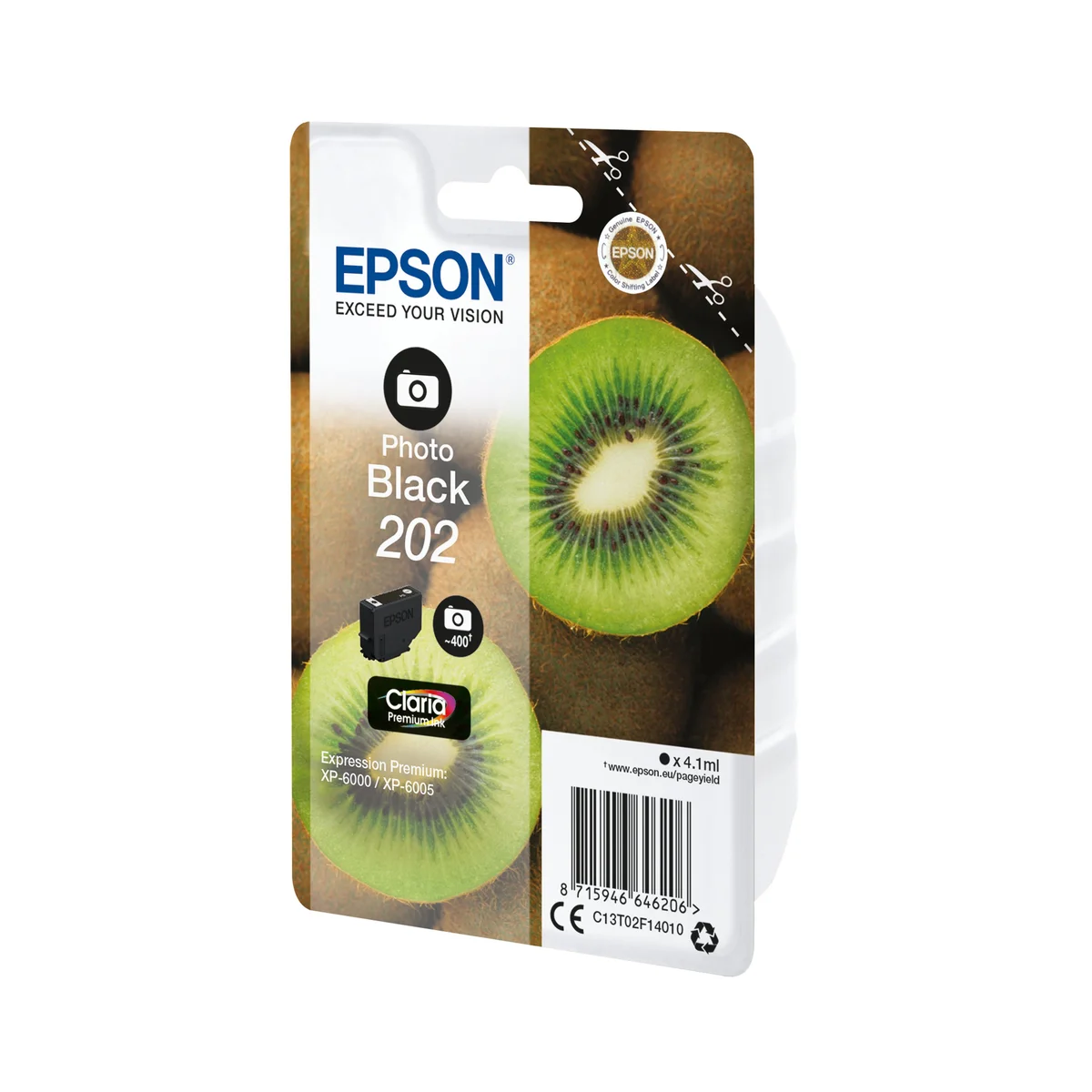 Epson 202 Kiwi Claria Premium Ink Cartridge Photo Black C13T02F14010 - Image 2