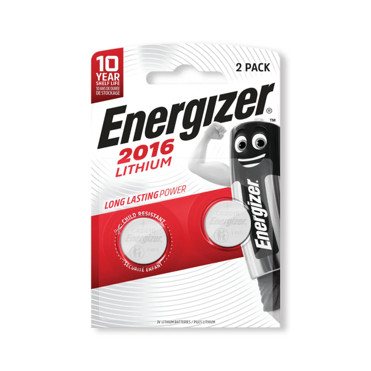Energizer 2016/CR2016 Lithium Speciality Batteries (Pack of 2) 626986