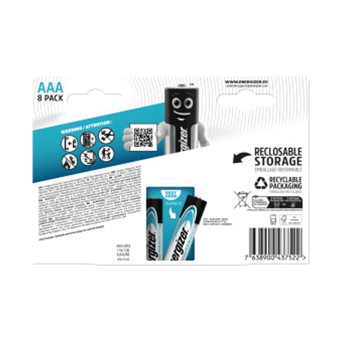 Energizer Max Plus AAA Battery (Pack of 8 ) E303321300 - Image 3