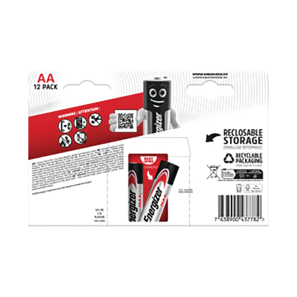Energizer Max AA Battery (Pack of 12) E303324900 - Image 3