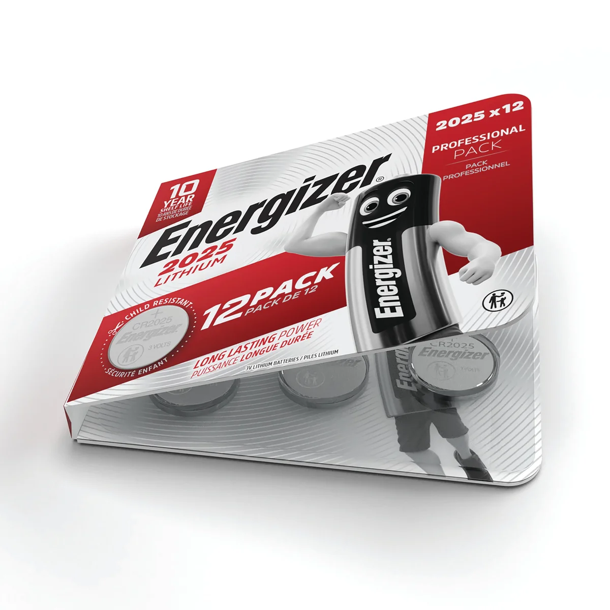 Energizer Lithium CR2025 Coin Cell Battery (Pack of 12) 7638900453843 - Image 3