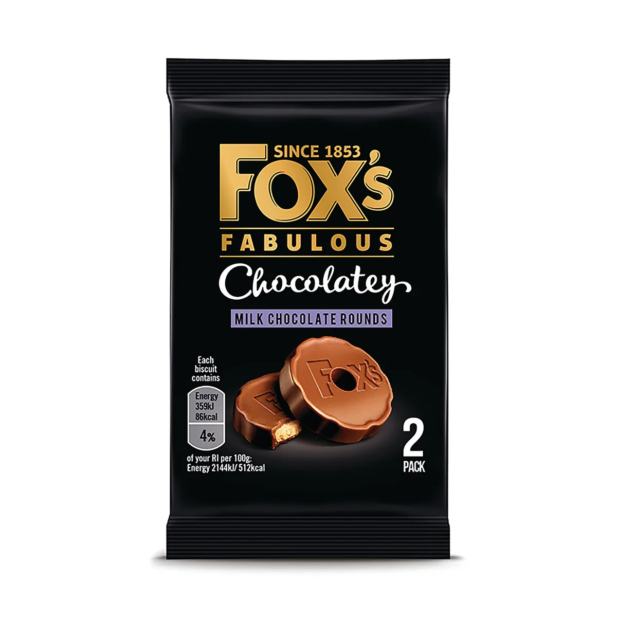Foxs Chocolatey Rounds Biscuits Twin Pack 29g (Pack of 48) 57004922