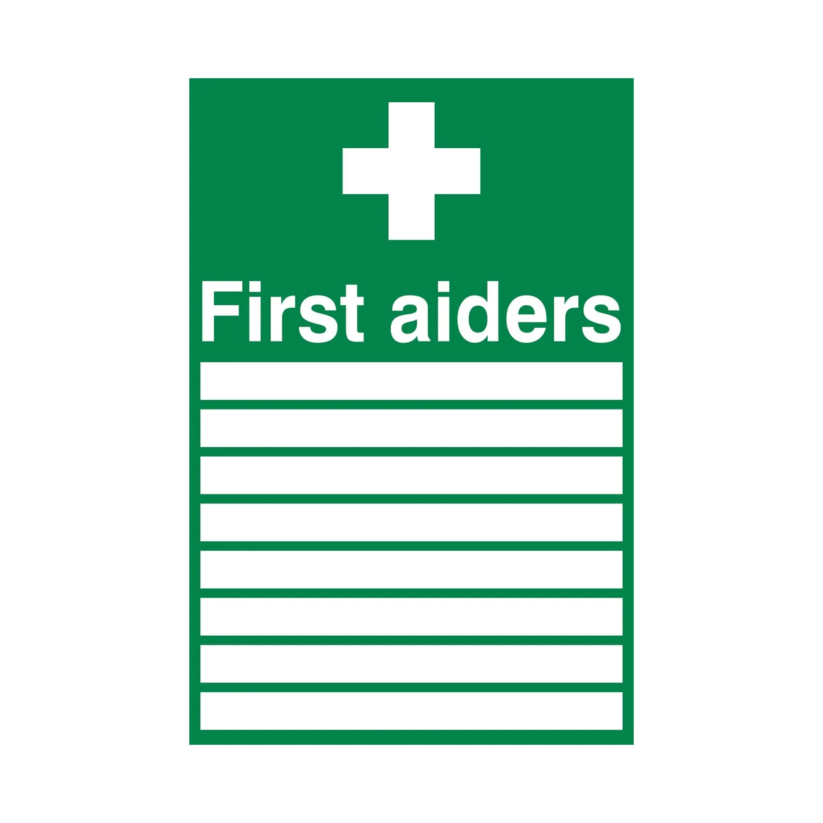 5 Star First Aiders Sign Rigid Plastic 300x200mm VKS007SRP2030