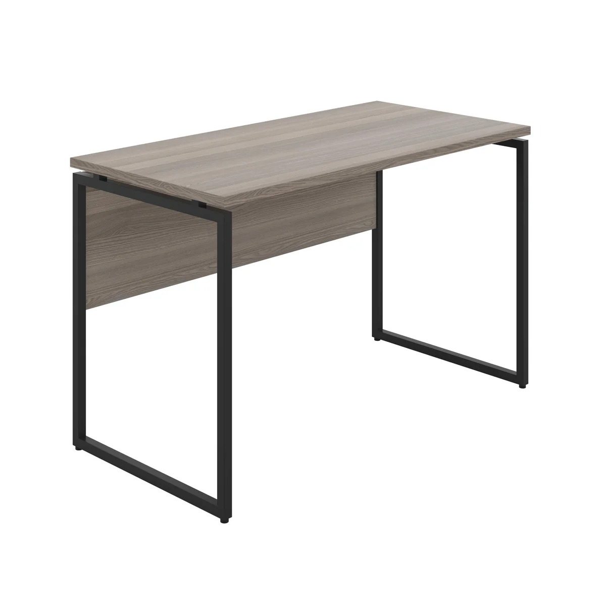 5 Star Vexo Desk with Modesty Panel Square Leg 1200x600x765mm Grey Oak/Black FS646484 - Image 1