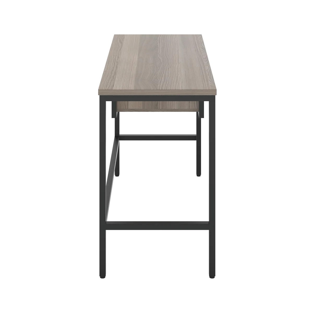 5 Star Varo Rectangular Desk with 2 Drawers Grey Oak/Black FS646637 - Image 3